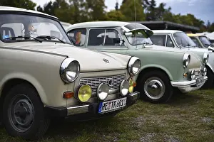 DDR Oldtimer Trabant 601 and P50 at a classic car meeting in Benneckenstein in the Harz Mountains