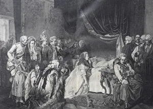The death bed of Joseph II, 1741-1790