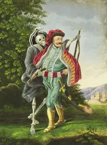 Death comes as a dragoon to the Hussar Colonel Menzel