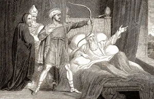 The death of Elisha, Old Testament, Hebrew Tanakh