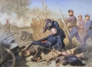 Death of General Isaac Stevens during the attack on Chantilly