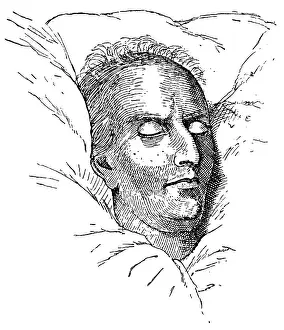 A death mask of Friedrich Schiller - a German poet