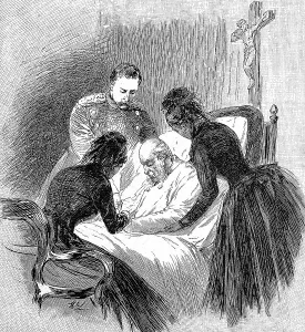 On the deathbed of Wilhelm II or William II