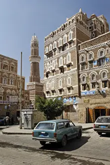 Decorated house in the old town of Sanaa