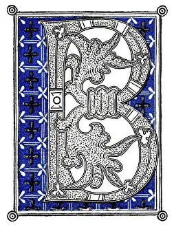 Decorated letters, Initials from the 11th century