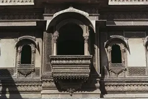 Decorated window of Patwon ki Haveli