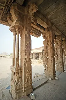 Category Historic EN Prints: Decorative pillars carving at vitthal temple