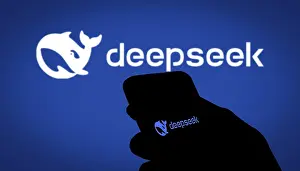 Category Historic EN Prints: Deepseek Ai logo is displayed on smartphone