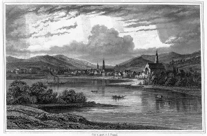 Deggendorf on the Danube river