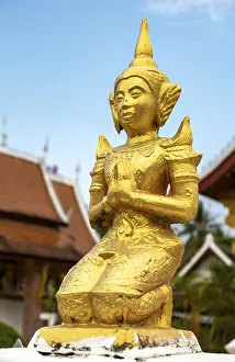 Deity statue, Wat Sensoukaram, Luang Prabang