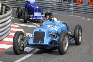 Delage 1500 from 1937, parade of vintage pre-war racing cars