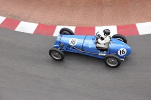 Delage 1550 from 1937, parade of vintage pre-war racing cars