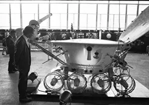 A delegation of scientists from the USSR visited Germany to exhibit space technology