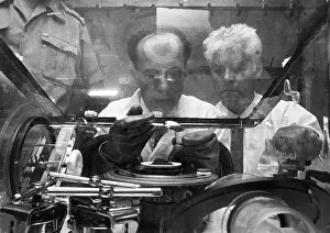 A delegation of scientists from the USSR visited Germany to exhibit space technology