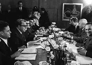 Delegations from the GDR, headed by Michael Kohl