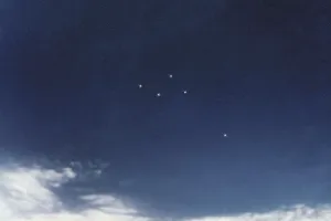 Delphinus star constellation, Night sky
