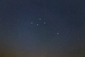 Delphinus star constellation, Night sky