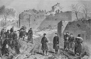 Demolition of French batteries on Mont Abron