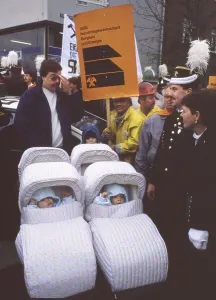 Demonstrating in Bonn on 19. 4