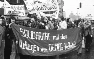 Demonstration of 30, 000 of the DGB youth against unemployment and better vocational training on 19