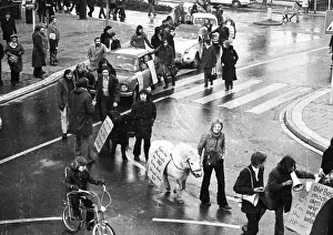 A demonstration with a DKP motorcade on 24 November 1973 in Essen against the driving bans on carless Sundays caused a