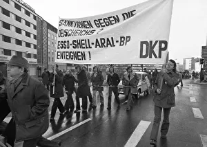 A demonstration with a DKP motorcade on 24 November 1973 in Essen against the driving bans on carless Sundays caused a