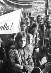 A demonstration initiated by the German Federation of Trade Unions (DGB) on 27 October 1973 in Cologne