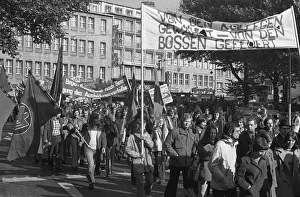 A demonstration initiated by the German Federation of Trade Unions (DGB) on 27 October 1973 in Cologne