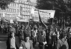 A demonstration initiated by the German Federation of Trade Unions (DGB) on 27 October 1973 in Cologne
