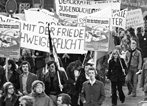 A demonstration initiated by the German Federation of Trade Unions (DGB) on 27 October 1973 in Cologne