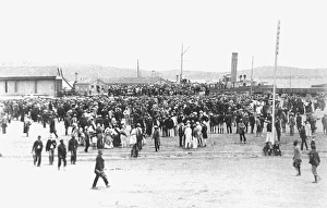 Demonstration against the landing of Mahatma Gandhi at Durban, South Africa, 1897, Africa
