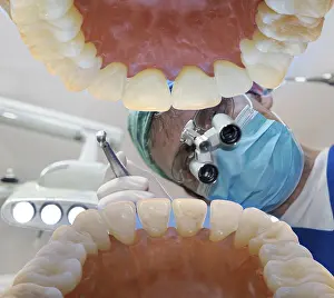 Dental treatment with drill, Germany