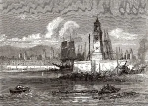 Der alte Leuchtturm, Hafen von Barcelona