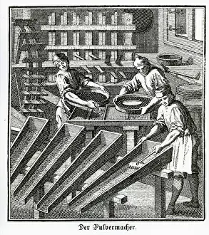 Der Pulvermacher, copperplate engraving