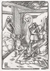 Der Tod holt das Kind nach Hans Holbein dem Juengeren aus Der Todten Tanz