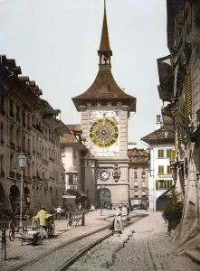 Der Uhrturm, Bern, Stadt, Schweiz