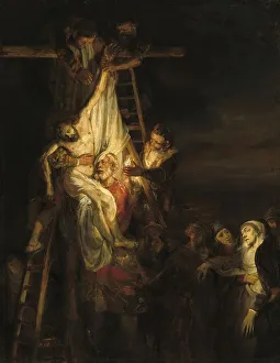 The Descent from the Cross, painting by Rembrandt van Rijn (1606) (1669)
