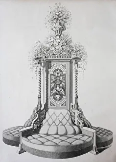 Design of luxury furniture, here a couch