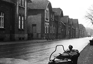 Despite the rather dilapidated condition of the colliery housing estate - here on 26 February 1973 in Bottrop - the RAG