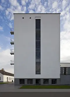 Dessau Bauhaus so-called PRELLERHAUS from north-west 58326 Built 1925-26
