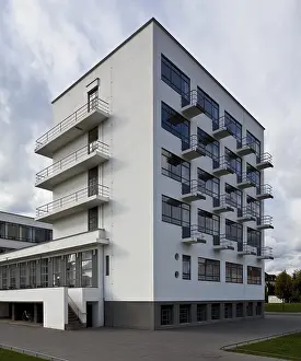 Dessau Bauhaus so-called PRELLERHAUS von Osten 58300 Built 1925-26