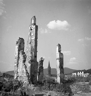 Destroyed building in Freiburg