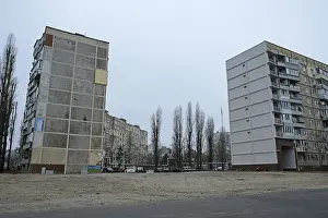 Destroyed residential building