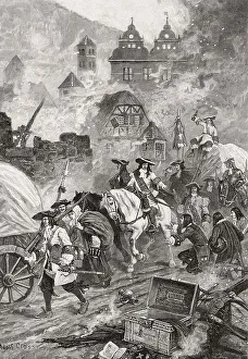 The destruction of Hirsau Abbey by French troops