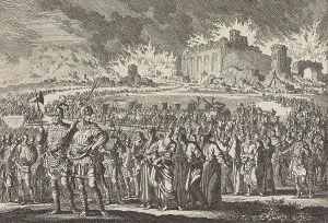 Destruction of Jerusalem by the Babylonian army