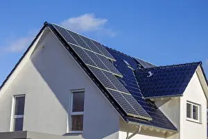 Detached house with photovoltaic system