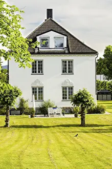 Detached residential house with garden