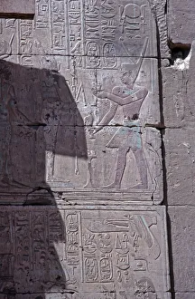 Detail, reliefs, Amun Temple of Hibis