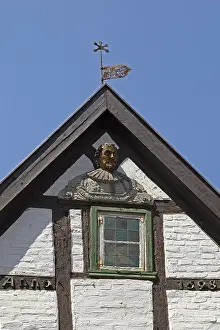 Detailed view, half-timbered house (built 1698)