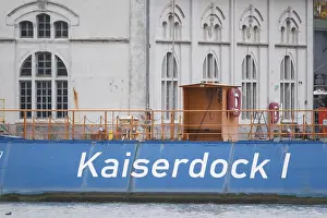 Detailed view of Kaiserdock, Bremerhaven